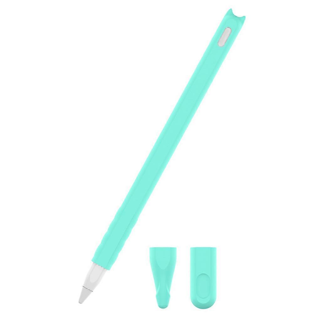 3 Pcs Silicone Case Protective Pouch Holder Nib Cover Protective Case Skin for Stylus Pen Green (1pc Stylus Pen Cover and 1pc Round Nib Cover and 1pc