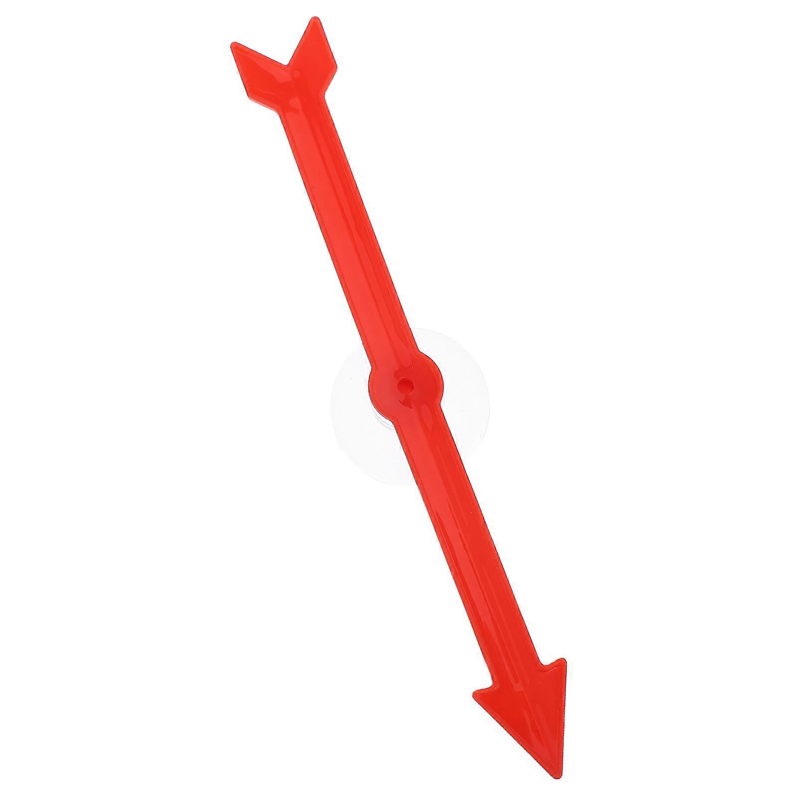 Red Plastic Spinning Arrow with Suction Cup for Game Board Fun Interactive Party Game Prop