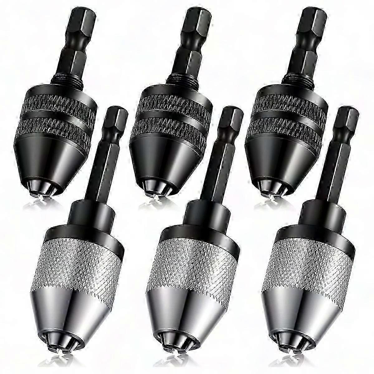 Keyless Drill Chuck Bit Adapter for Quick Change Conversion