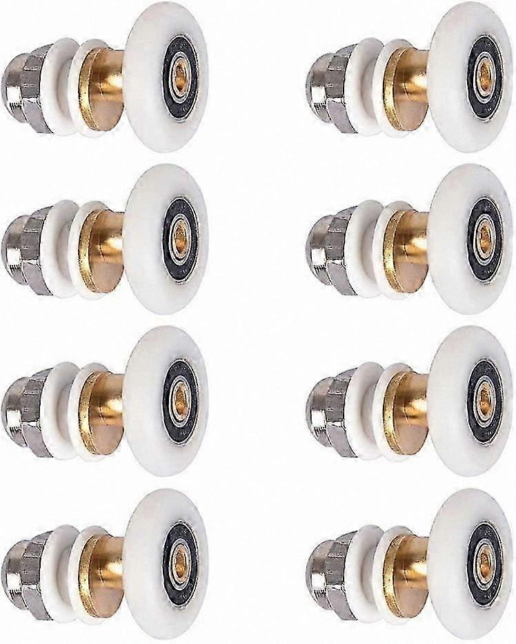 Sliding Shower Door Replacement Rollers - 8pcs 25mm Wheels for Smooth Operation