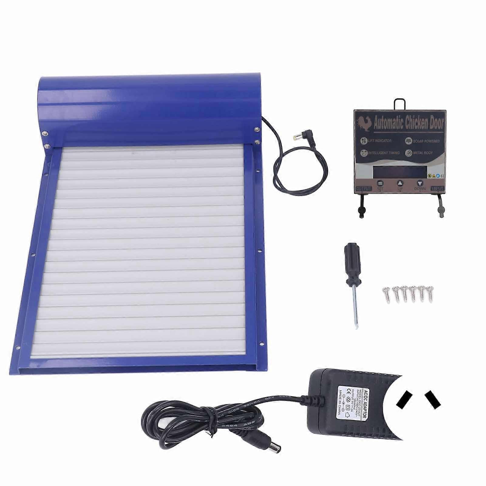 Automatic Chicken Coop Door Opener Battery Operated with Timer 100-240V AU Plug for Secure Poultry Access Control