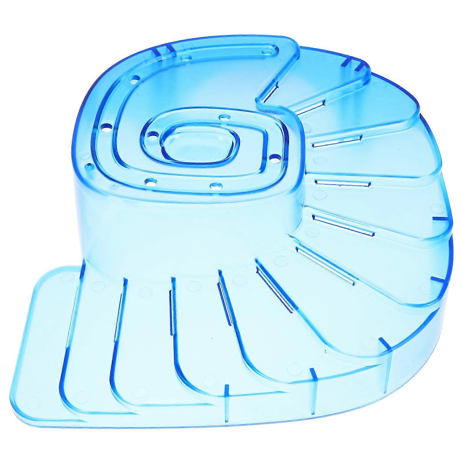 Reptile Basking Platform 1Pack Blue Turtle Climbing Platform 26X26CM Simple Structure for Glass Tank Use