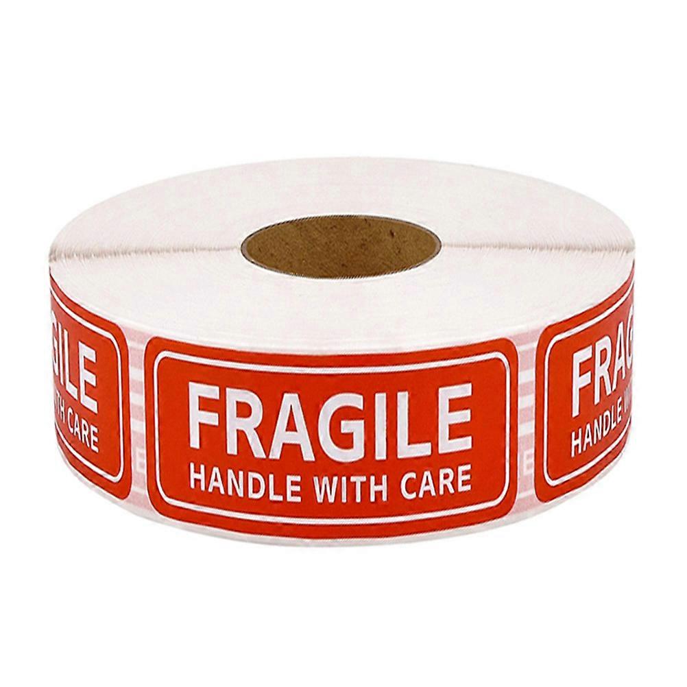 Handle with Care Fragile Warning Labels for DIY Use Red Self-Adhesive 500pcs