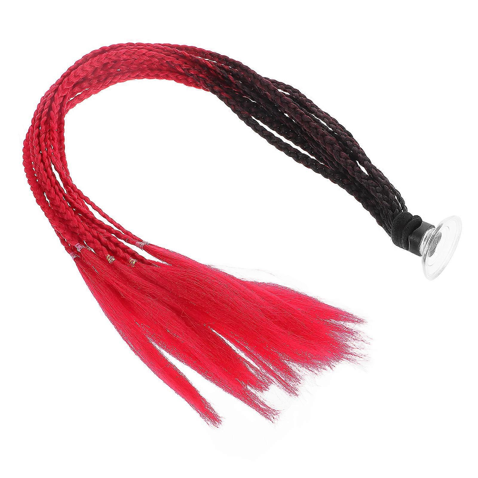 Colorful Pigtail Decorative Accessory with Suction Cup for Motorcycle High Temperature Wire Multi