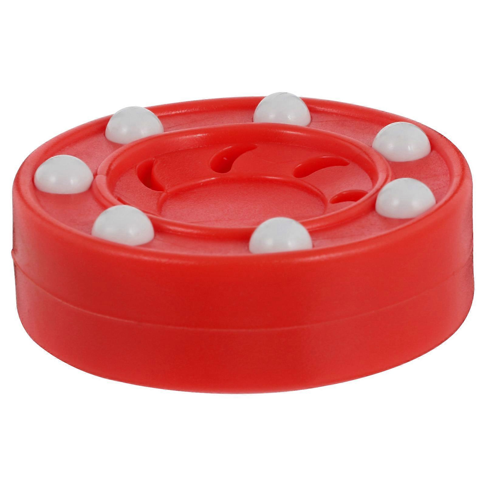 Red Roller Hockey Puck for Training Use with PP Material Great for Smooth Indoor and Outdoor