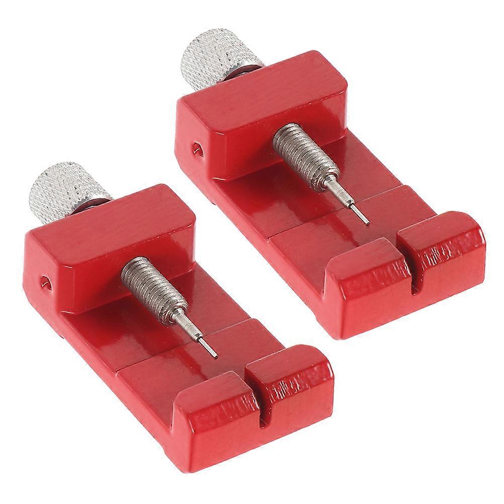 Link Remover Kit For Watches Personal Adjustments Metal Watch Bands Red 2 Sets