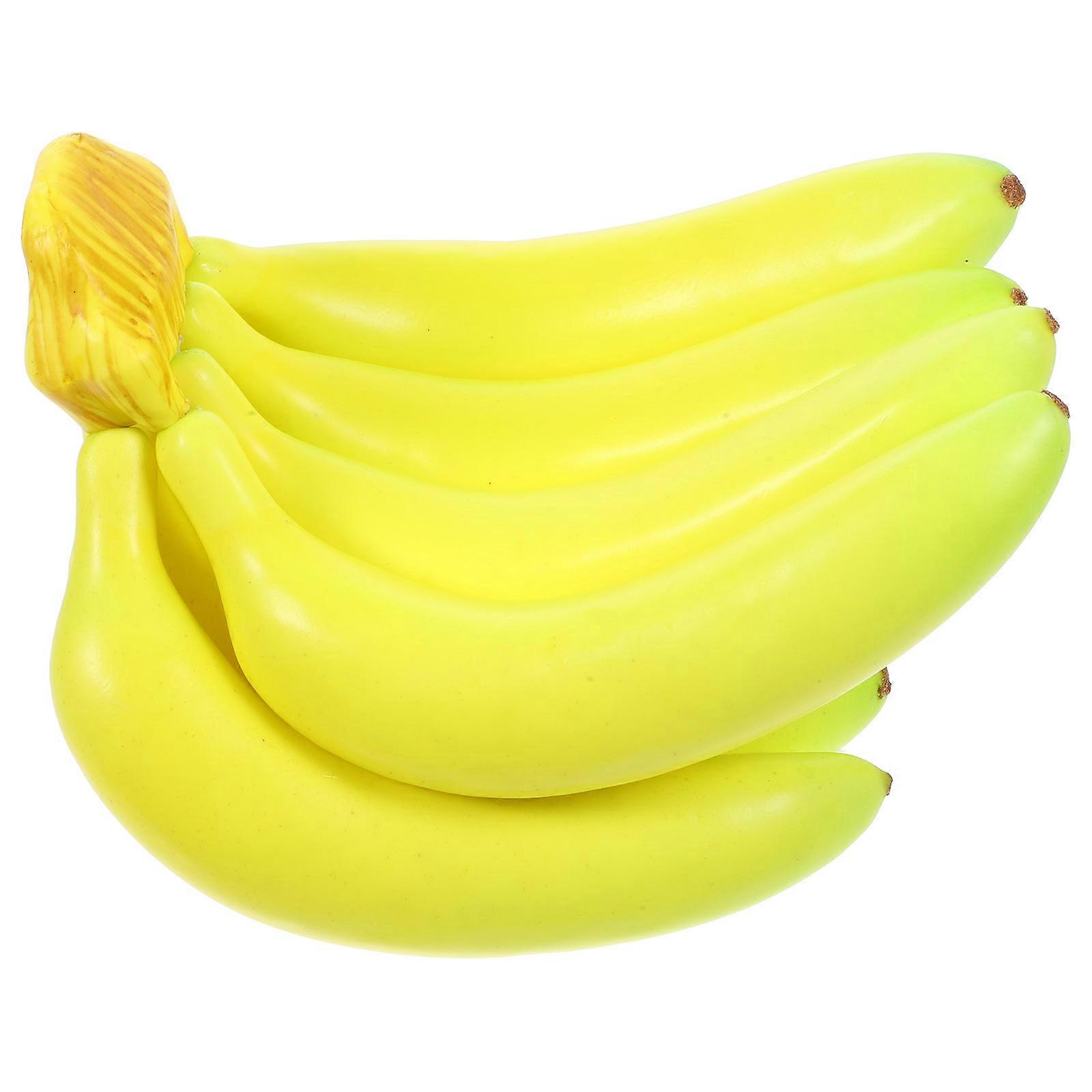 Realistic Artificial Banana Cluster Prop for Photography & Home Decor – Vivid, Fade Resistant Fake Fruit for Stylish Displays