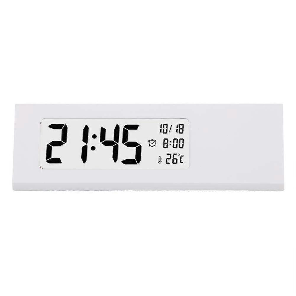 Digital Alarm Clock with LCD Display - Bedside Clock Featuring Day, Date, Temperature & Backlight Function for Easy Viewing
