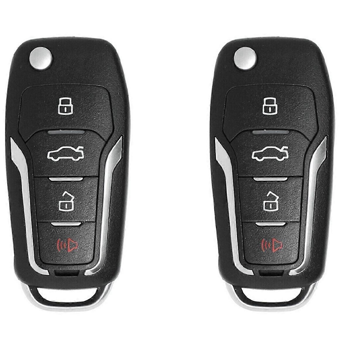 2X for XKFO01EN Universal Wire Remote Key Fob Flip 4 Button for Style for VVDI Key Tool