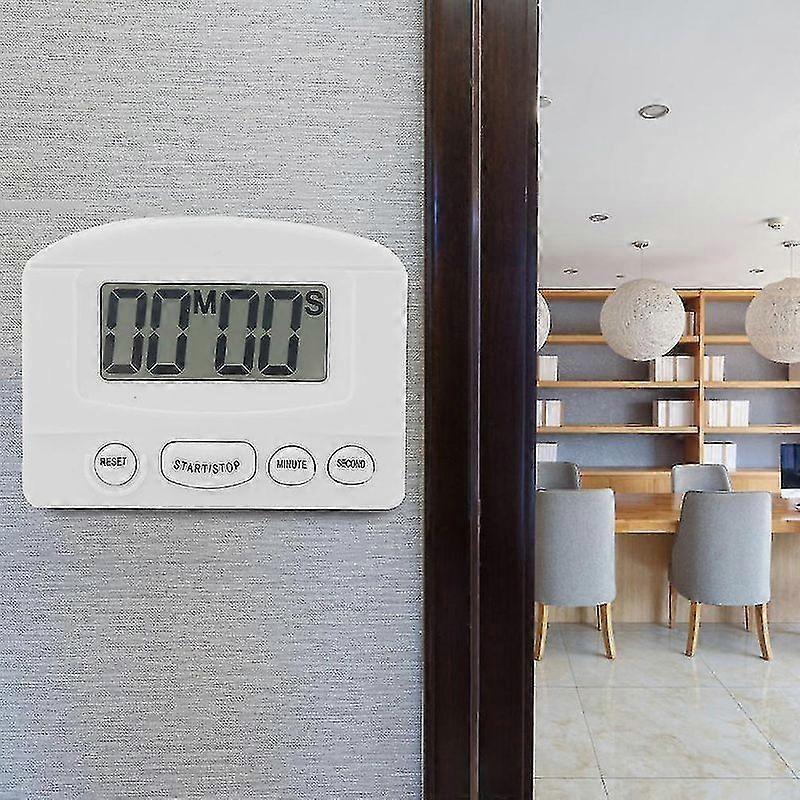 Portable Countdown Timer with Large LCD Display for Kitchen Use