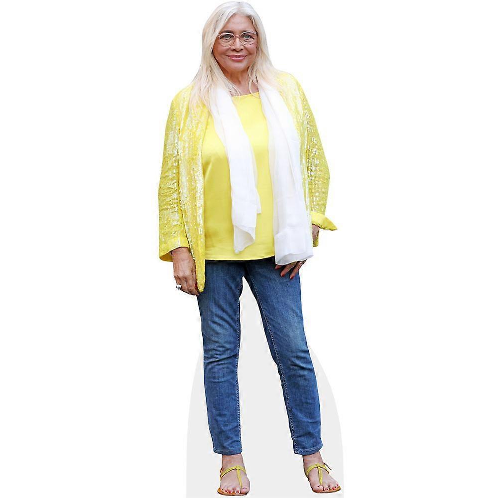 Mara Venier (Yellow Top) Cardboard Cutout (lifesize OR mini size). Standee. Stand Up.