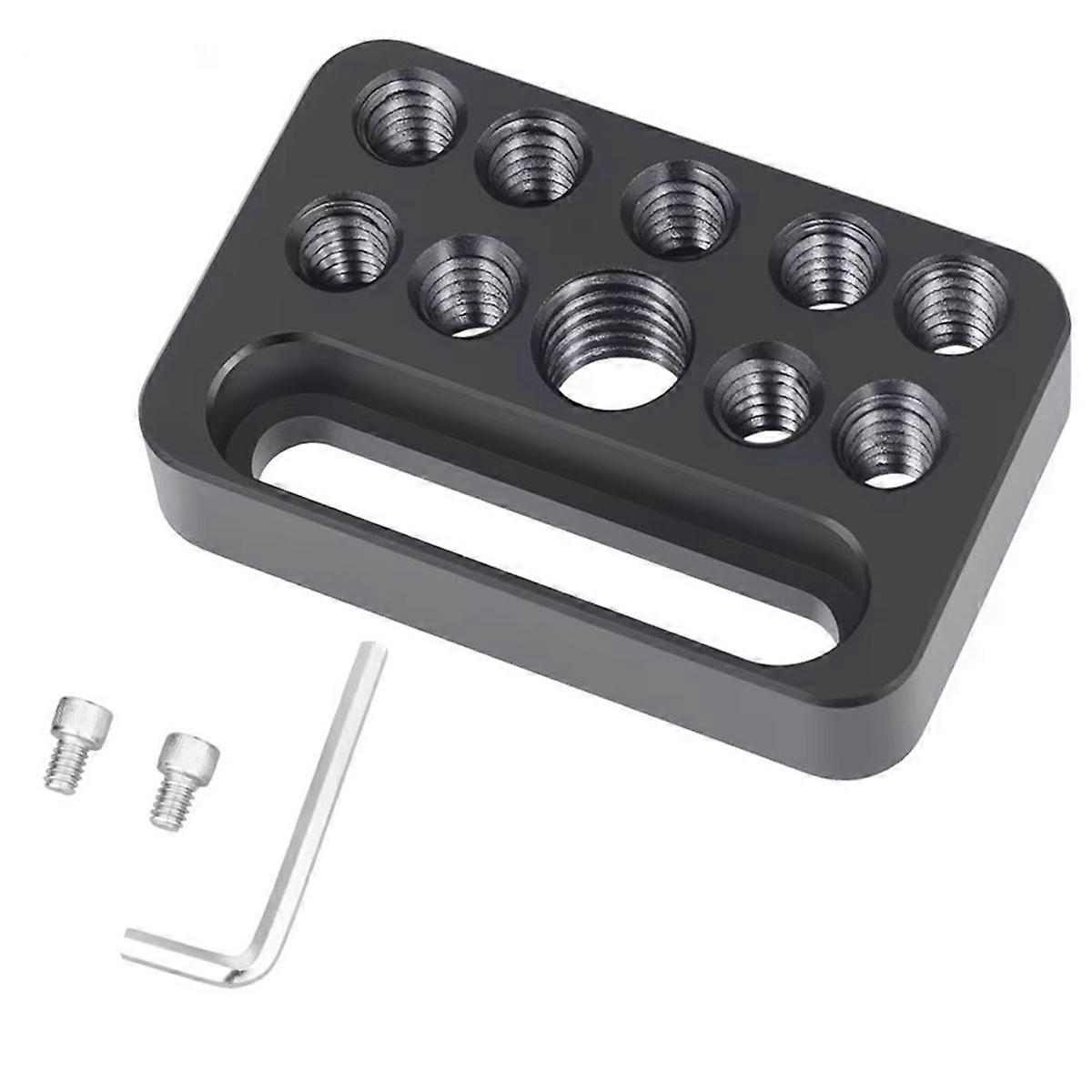 CP03 Mini Multi-Functional Cheese Plate,Porous Connection Quick Installation Board for Camera Cage on Guide Rail Block