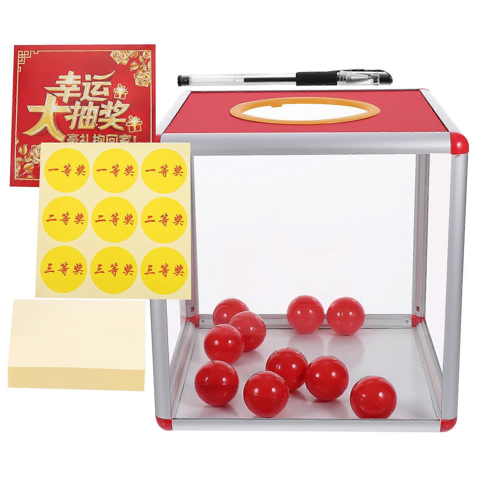 MultiFunctional Raffle Box with Visible Window Design for Donations and Events Assorted Color 1 Set