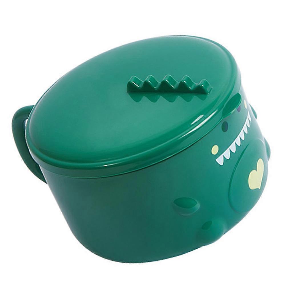 Practical Design Stainless Steel Dinosaur Noodle Bowl For General Users Green 1Pack Large Capacity