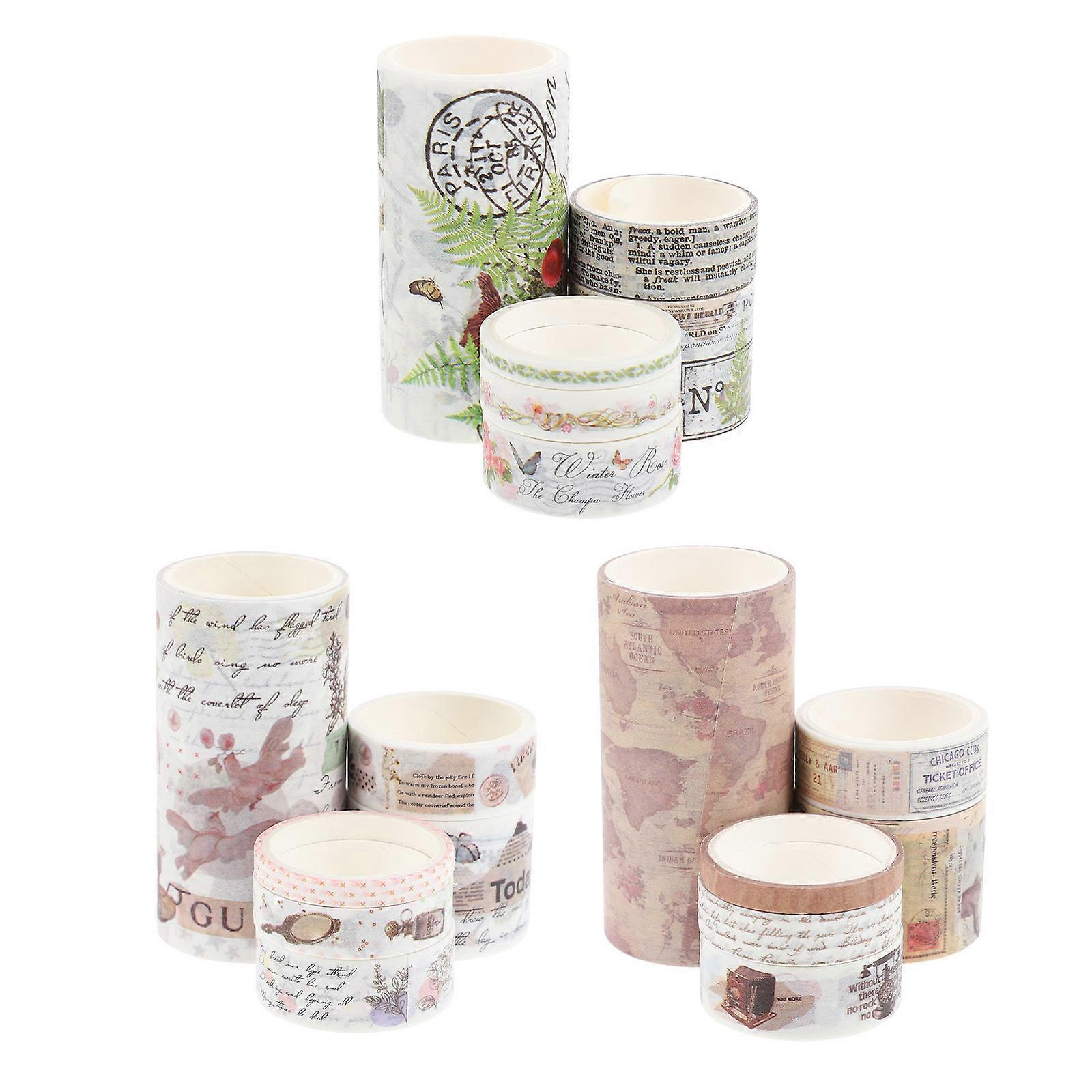 Multi Color Japanese Washi Tapes For Holiday Celebrations And DIY Projects With Durable Decorative Function 3 Sets