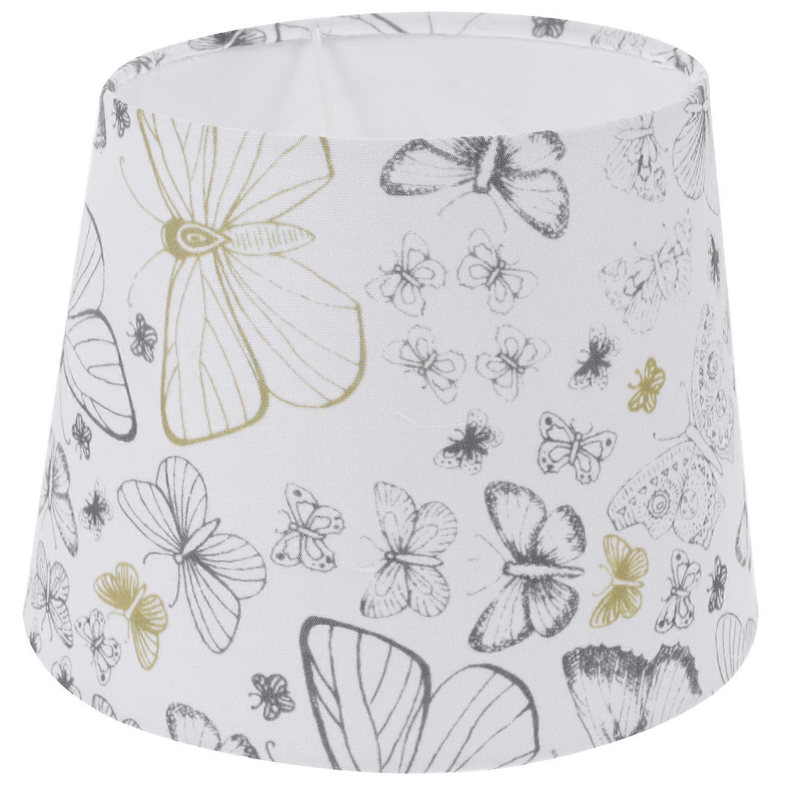 Butterfly Printed Fabric Lampshade Cover for Table & Floor Lamps – Sturdy, Easy Installation, Decorative Use