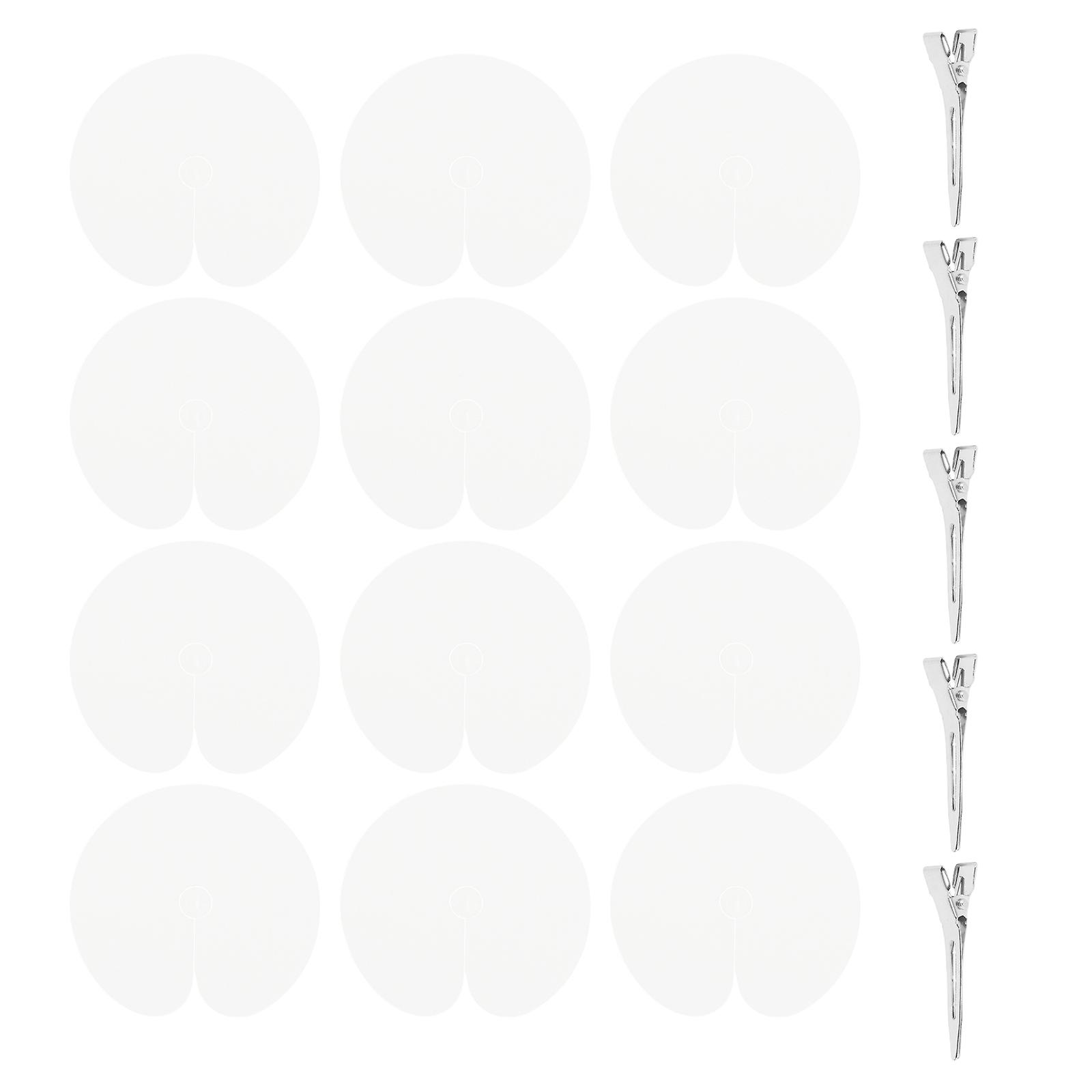 Heat Shield Guards Set with Hair Clips for Extensions Made of PVC Multi Color Provides Versatile