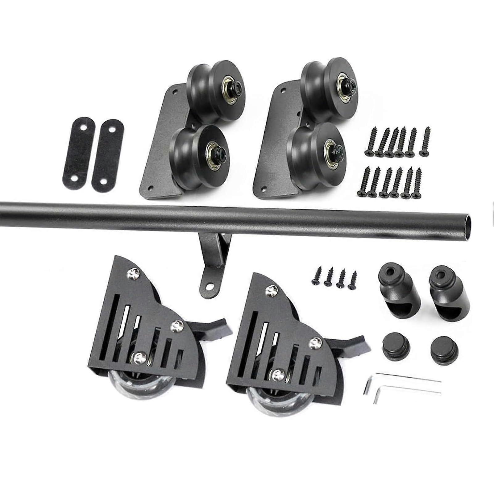3.3–20 Foot Sliding Ladder Hardware Kit for Libraries, Rolling Ladder Track Rail for Loft Offices