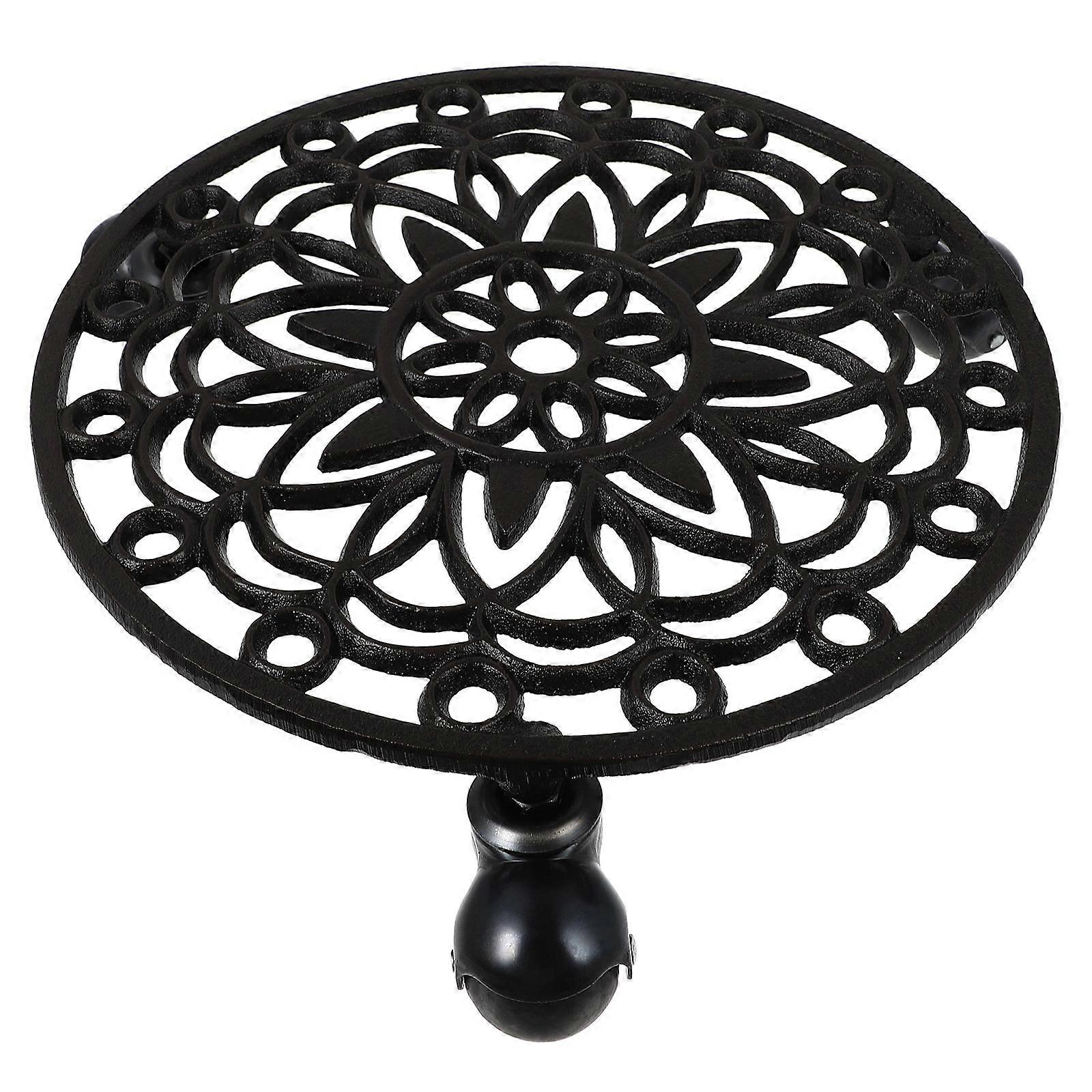 Movable Flowerpot Tray with Smooth Wheels, Durable Base for Gardens, Balconies, Weddings, and Practical Indoor Use