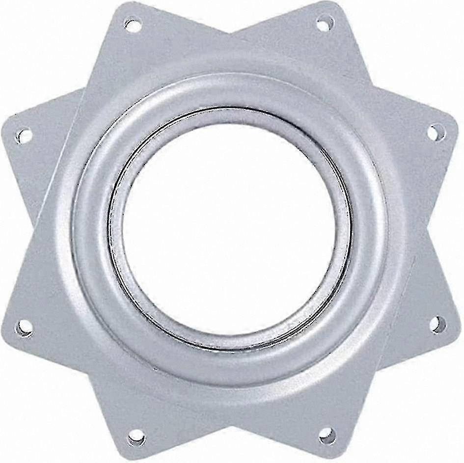 4 Inch Swivel Tray Plate, 360 Degree Rotating Base, Metal Square Turntable for Bar Stool or Boat Seat Replacement