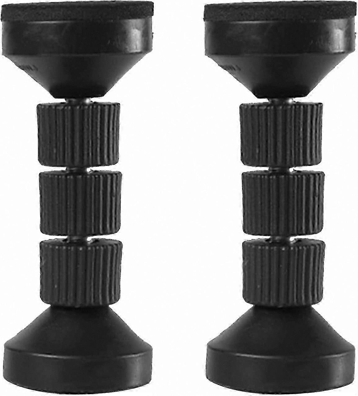 Telescopic Bed Frame Stabilizer, Adjustable Furniture Support Riser for Beds, Sofas, Cabinets, 95-110mm (2 Pack, Black)