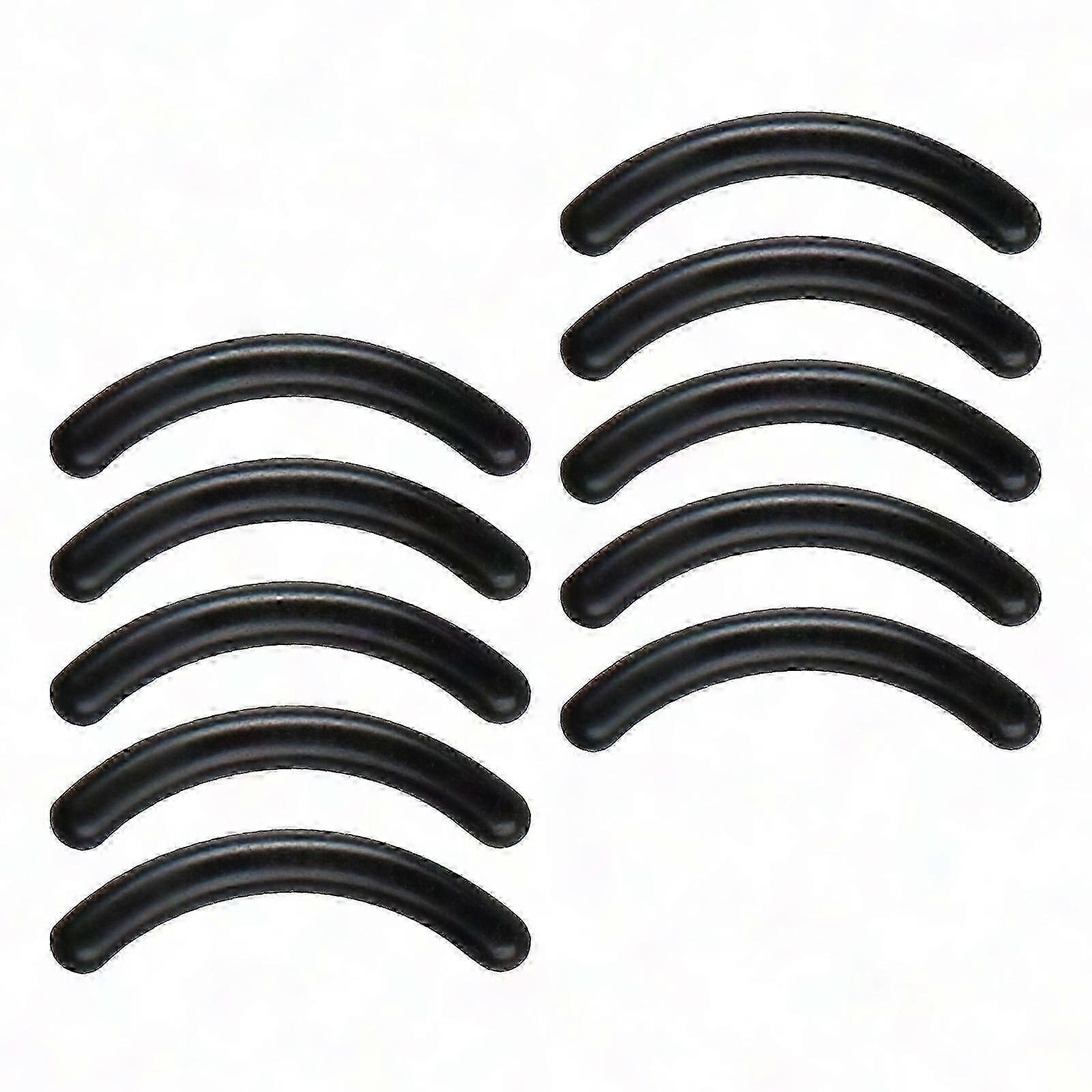 10x Silicone Eyelash Curler Refills, Replacement Pads Portable, Easy to Install Makeup Tools
