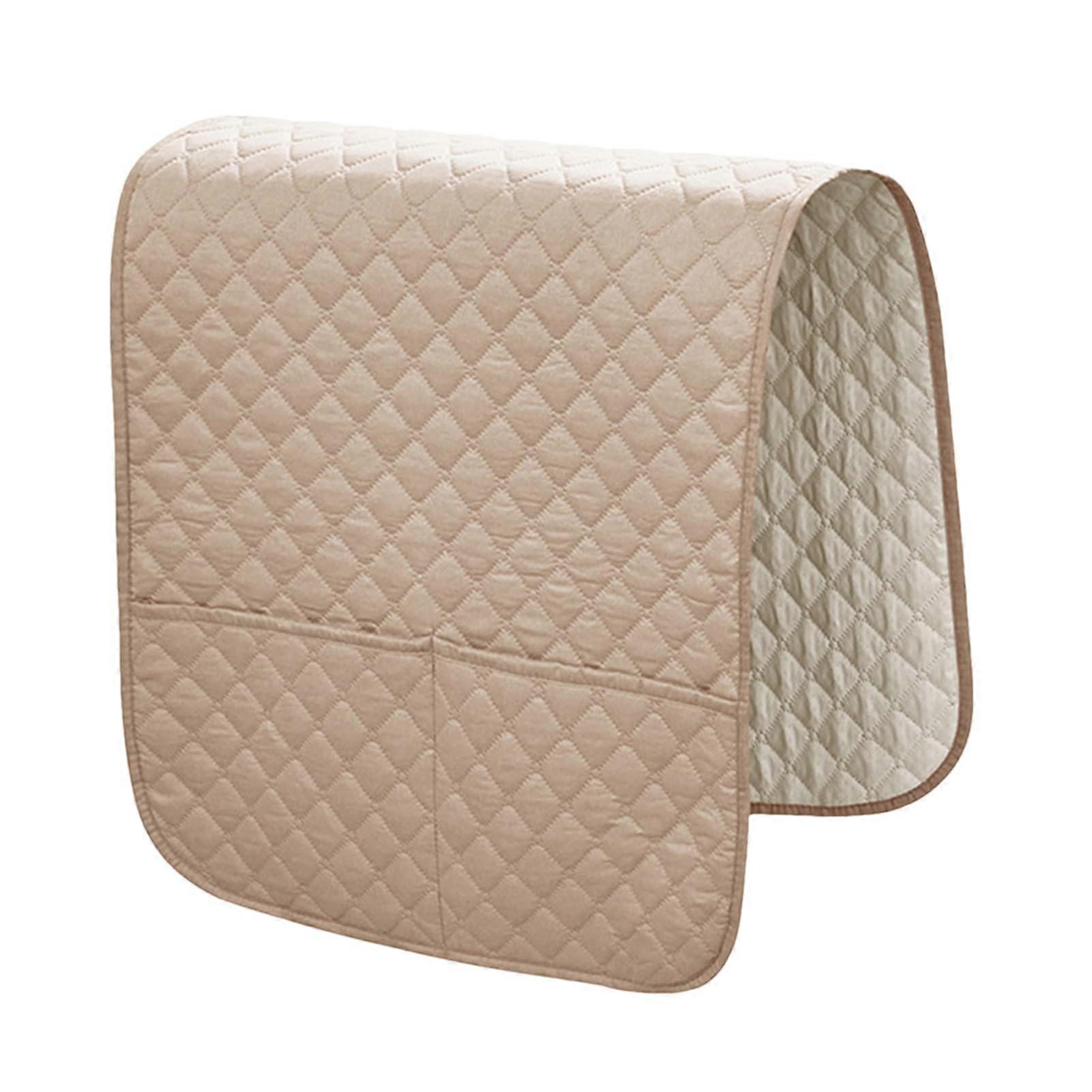 Sofa Armrest Covers  Remote Holder For Recline  Sturdy Waterproof Comfortable NonSlip Side Pocket Storage Khaki