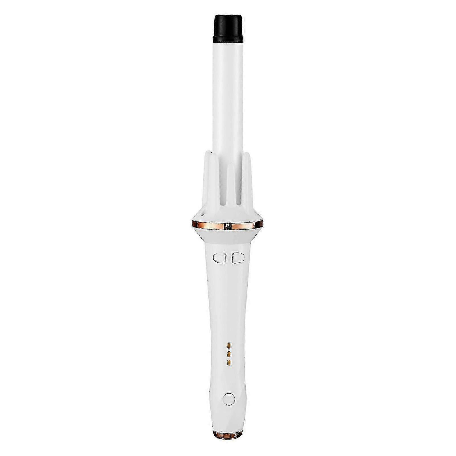 Self-rotating curling wand for comfortable left/right coil