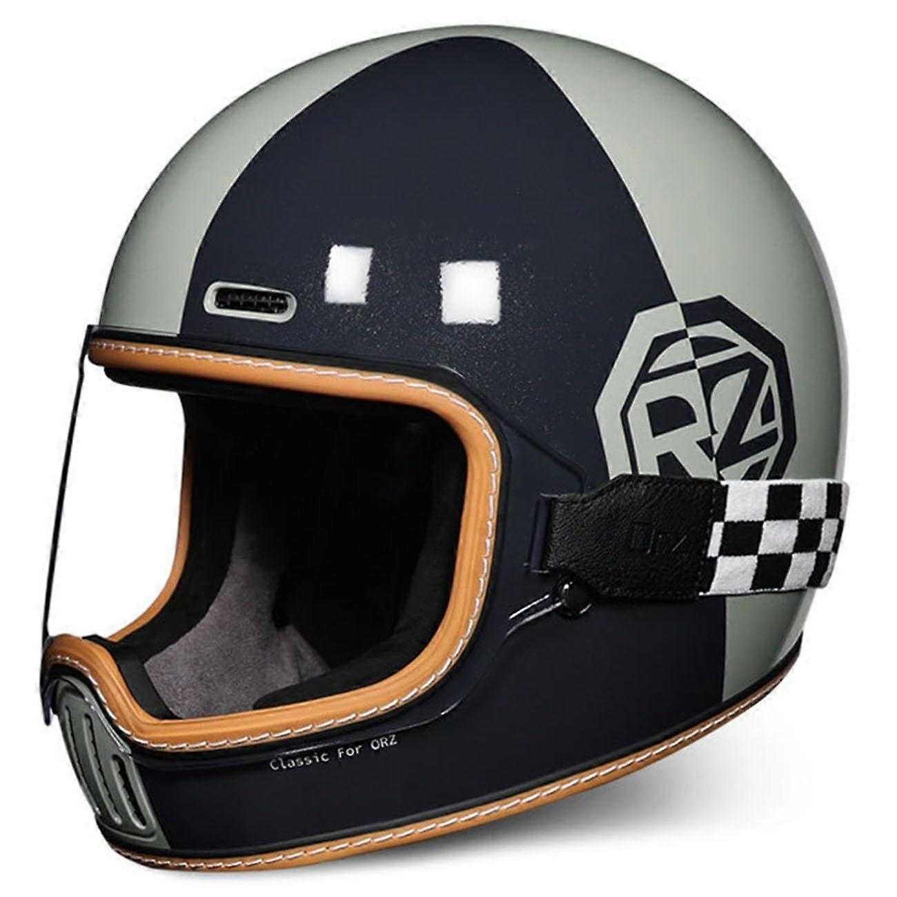 Motorcycle Helmet Full Face with Clear Goggles Modular Motocross DOT/ECE Certified Size L:5960CM