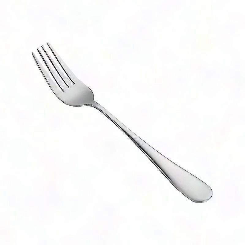 Stainless Steel Round Edge Dinner Forks - Set of 4