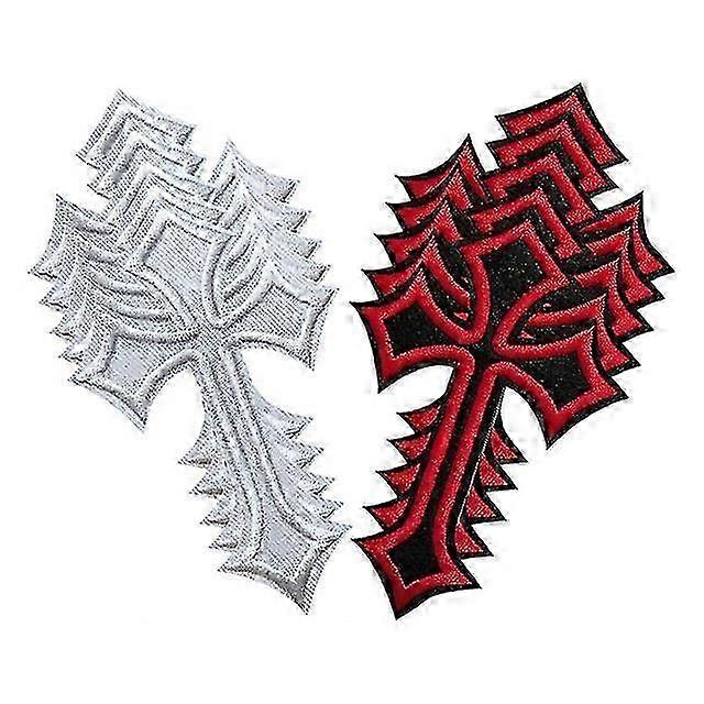 Jesus Cross Patch Ferro Su Patch X 10pcs