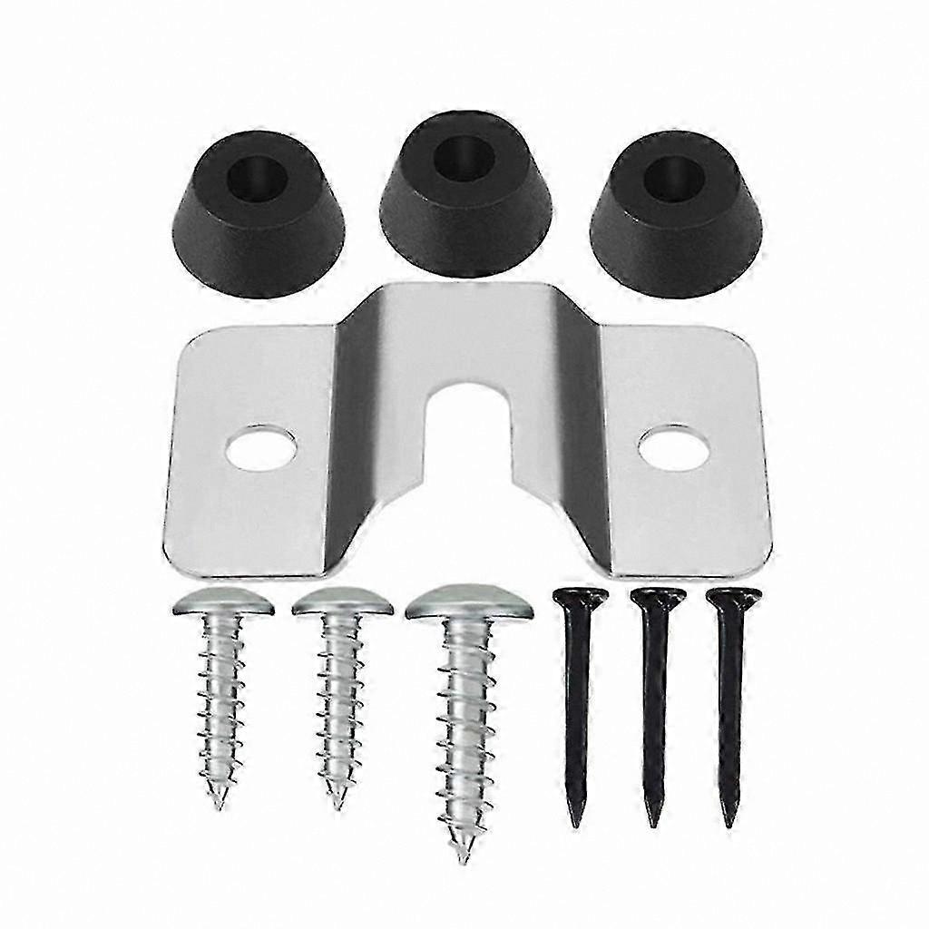 Wall-Mounted Dartboard Bracket Kit with Screws for Easy Installation