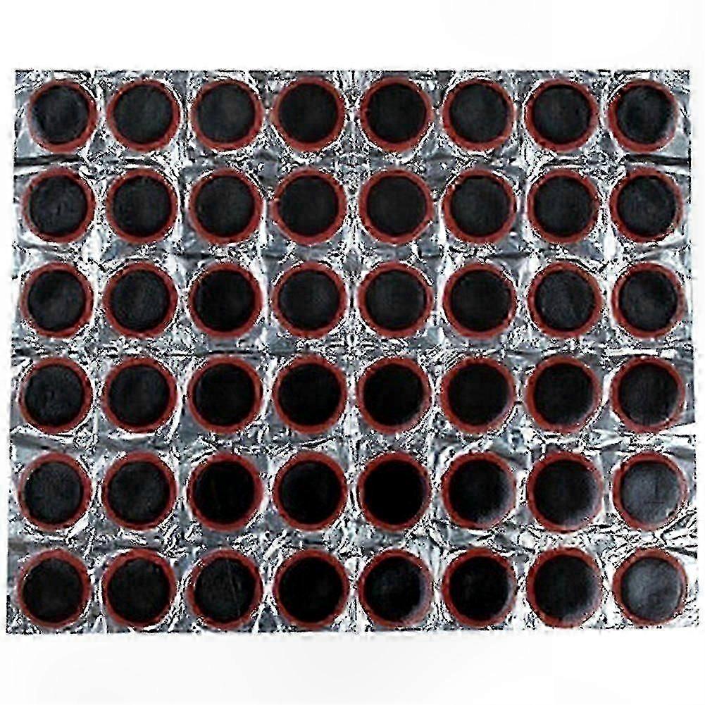 Black 96 Piece Square Round Rubber Puncture Repair Patch Kit