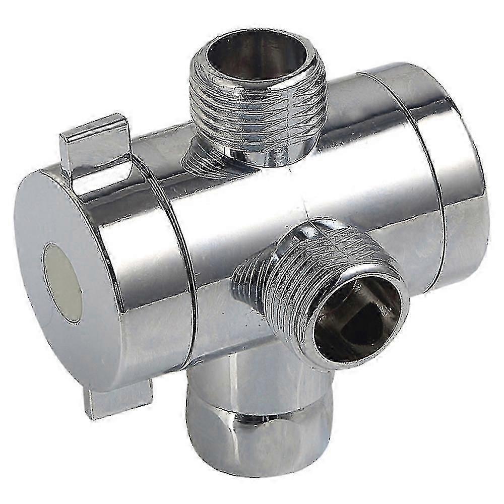3 Way T-Adapter Bath Shower Mixer Diverter Valve Connector