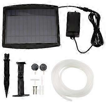 Aquarium Air Pump Oxygenator, 2.5W Solar Air Pump with 2 Air Bubble Stones, Solar Pond No Noise