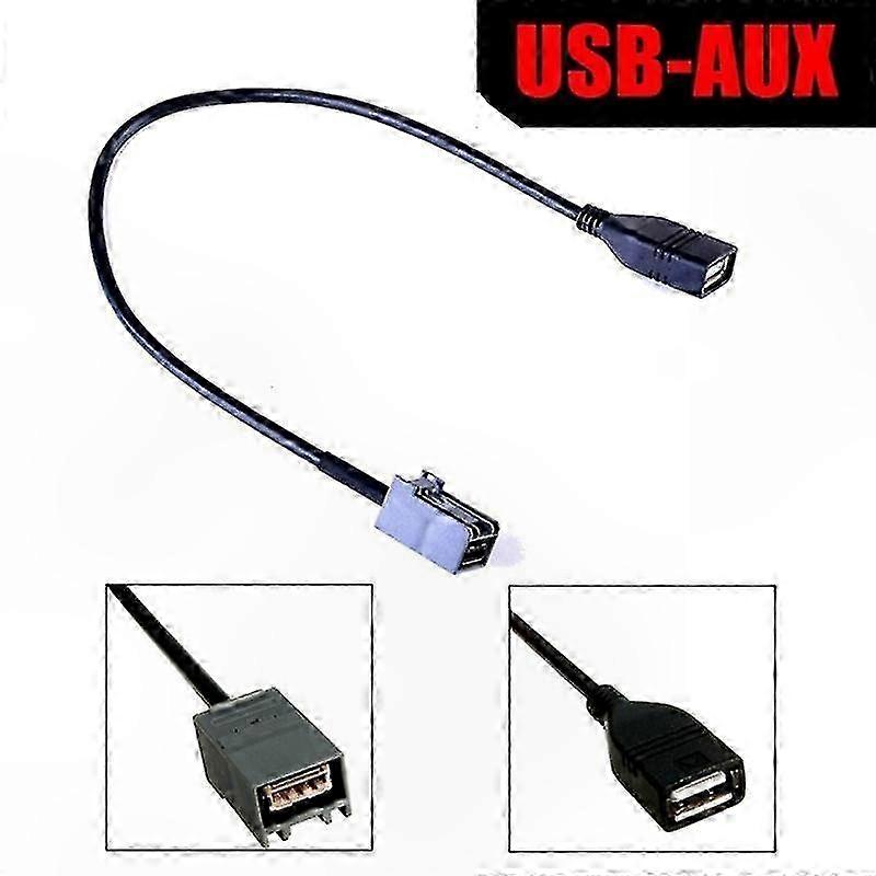 Car o USB Cable Adapter for Civic Jazz CR-V Accord CR-Z MP3 Player Connection
