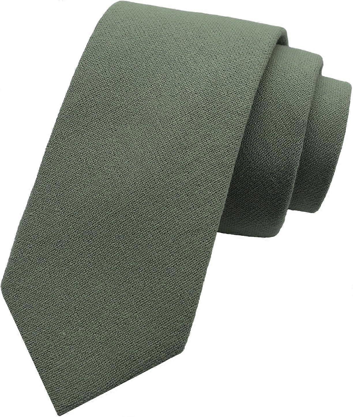 Boys Tie Selftied Cotton Ties for Boys, Solid Color Kids Tie for School Uniforms