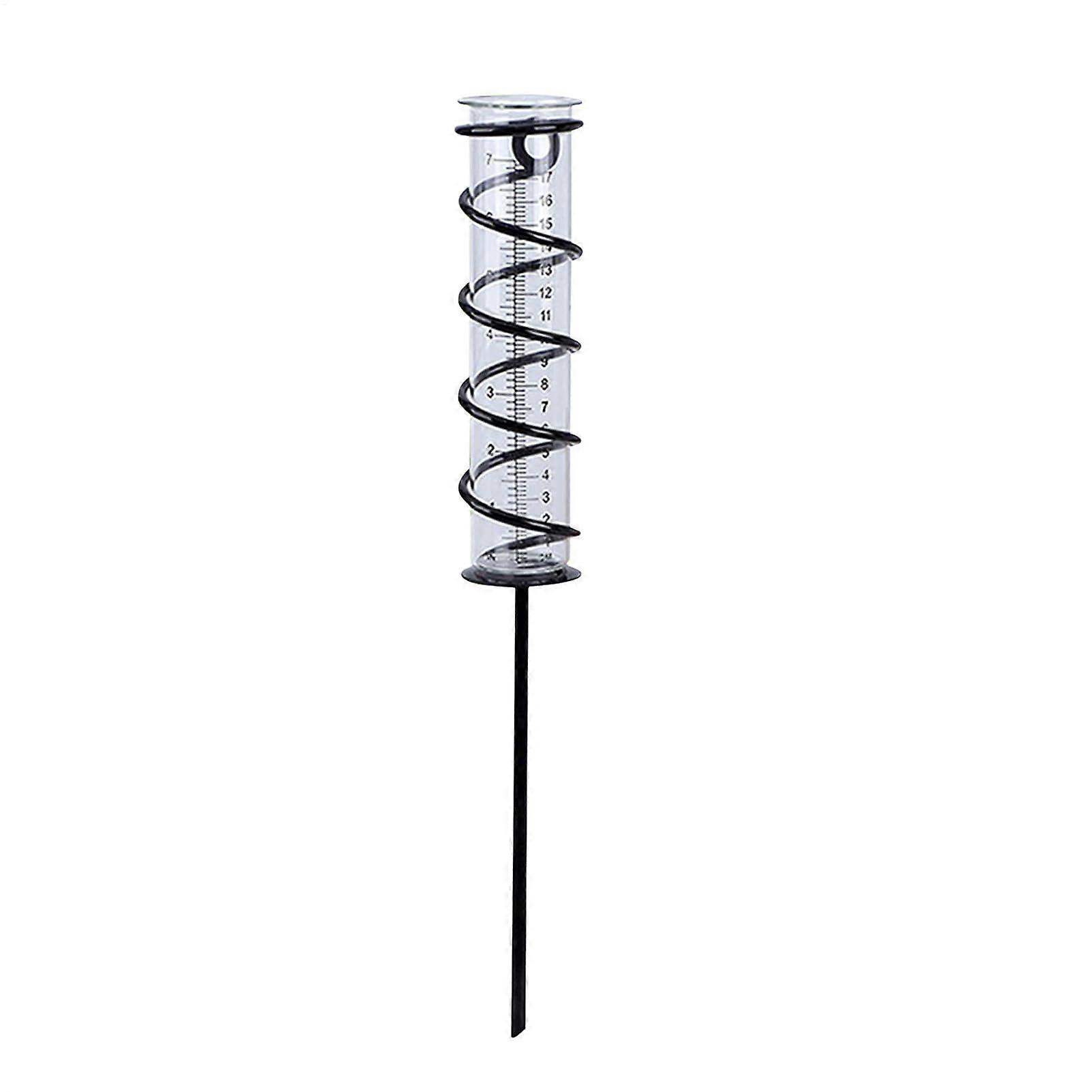 Rain Gauge Pluviometer Outdoor – Detachable Replacement with Ground Spike, Patio, Decorative Garden Tools, Easy to Read Design Float Ro