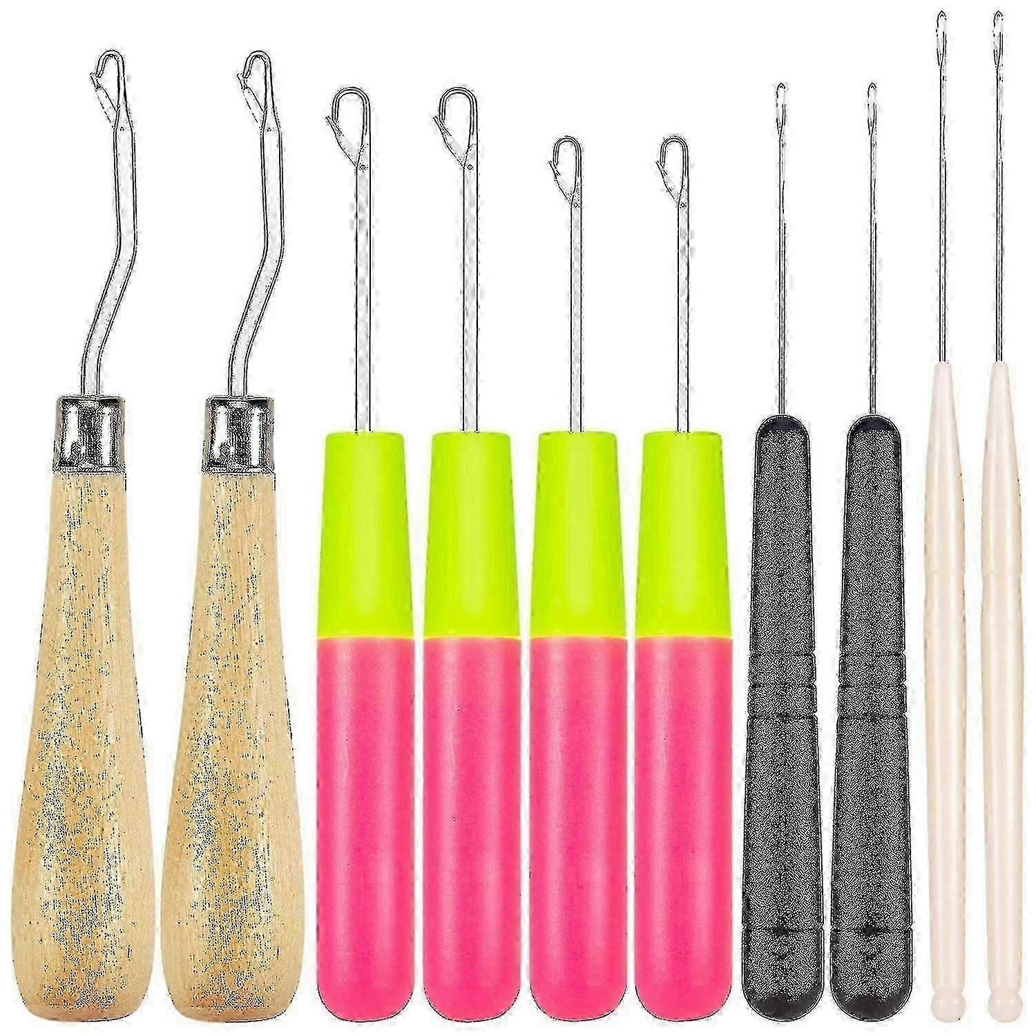 Bent Latch Hook Crochet Needle Hook, Include Wooden Bent Latch Hook...