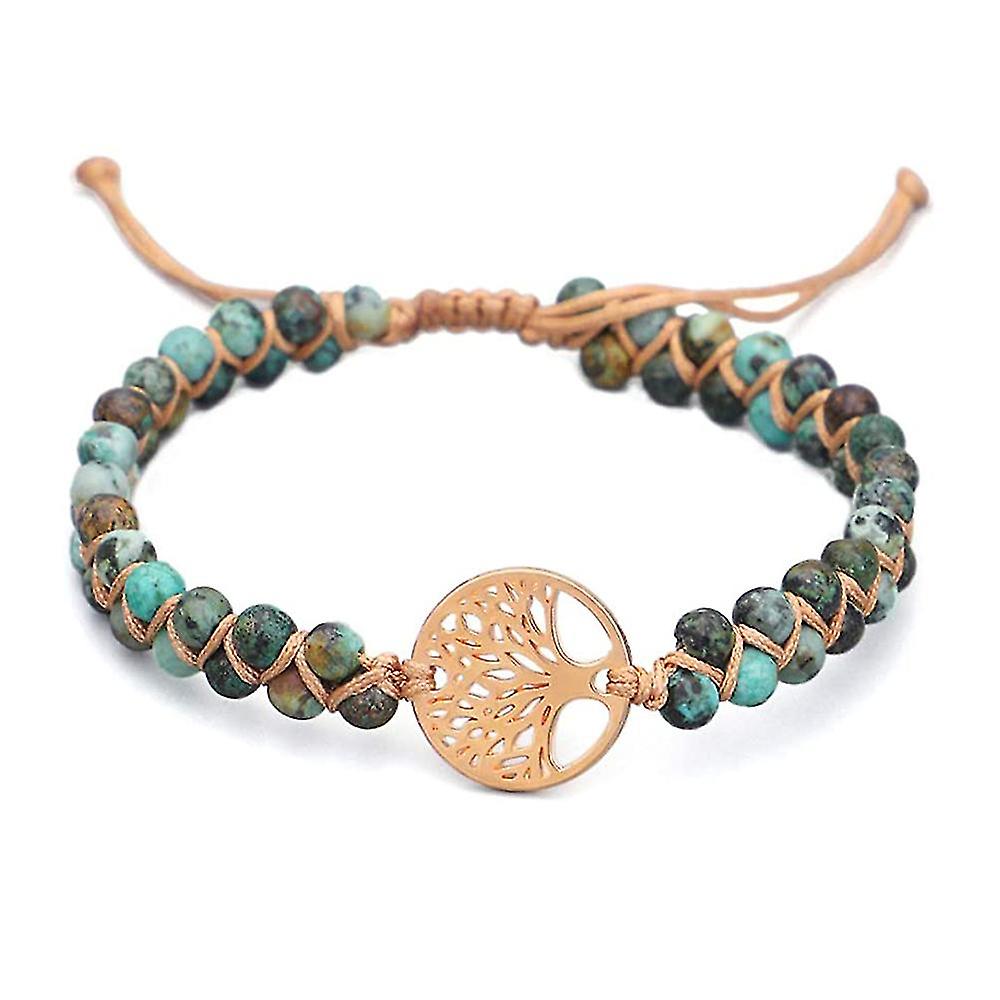 Natural Gemstones Healing Crystal Beaded Bracelet Bangle