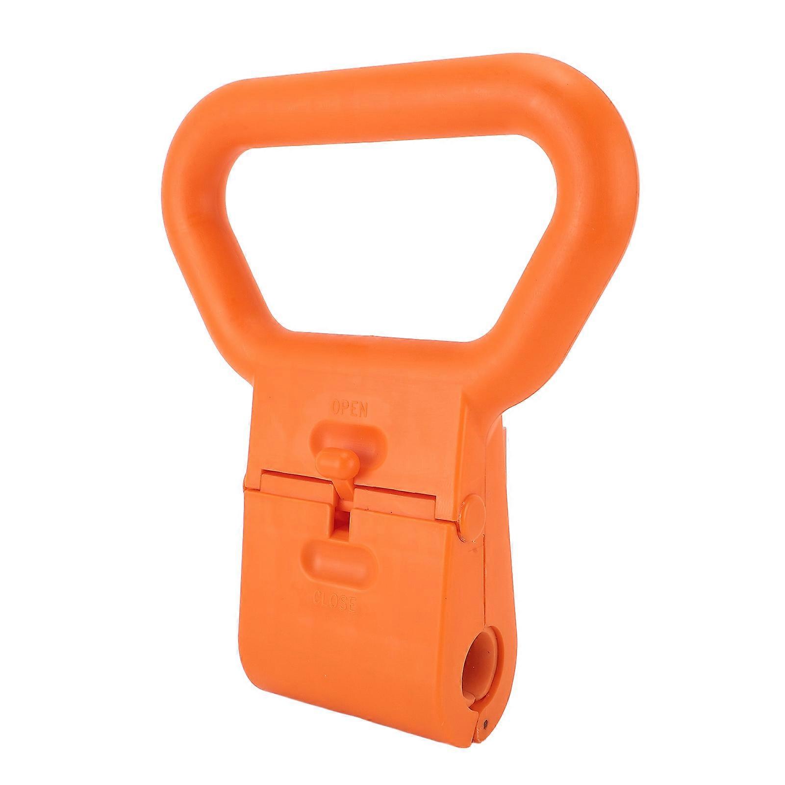 Portable Adjustable Orange Kettlebell Handle for Dumbbell Conversion