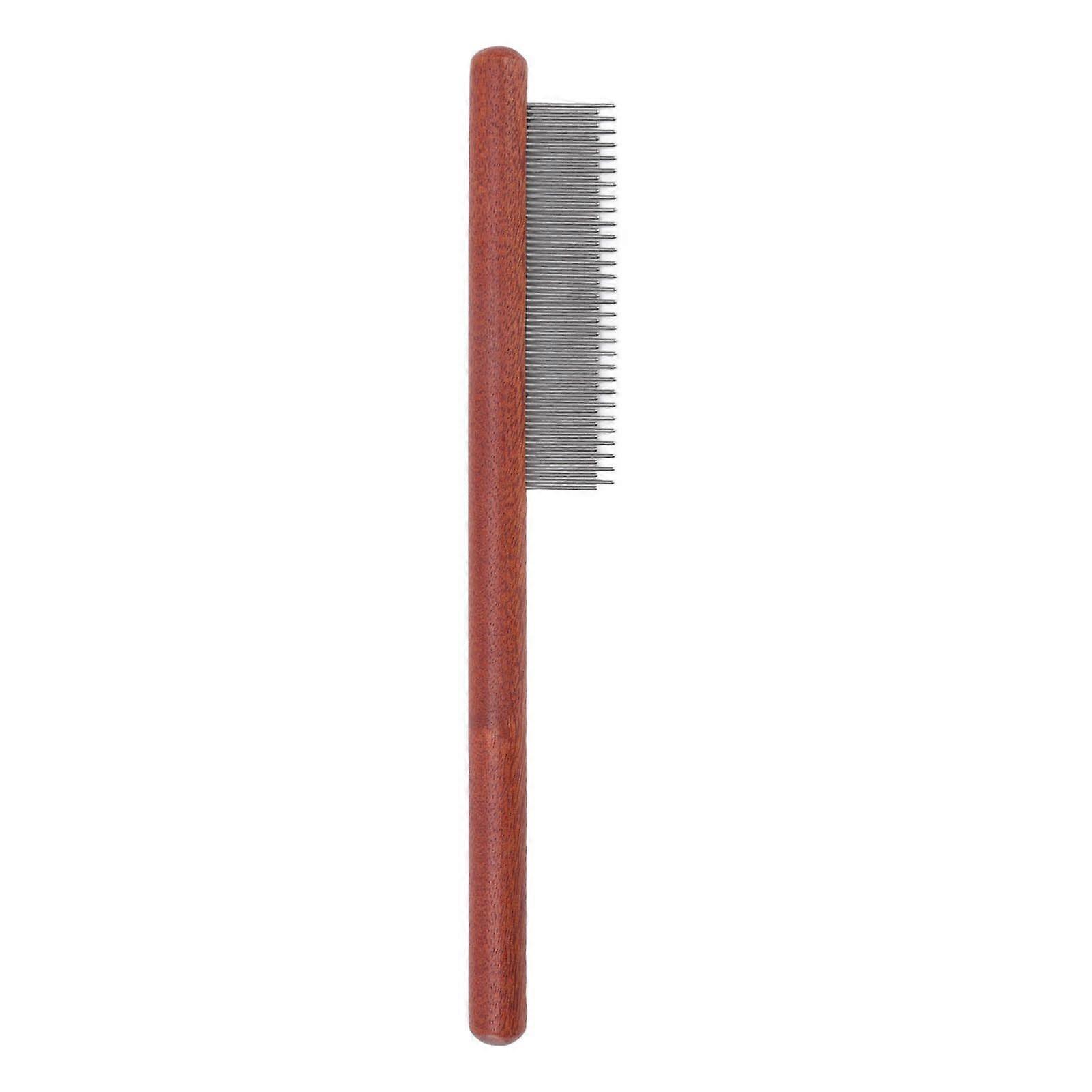 Dog Flea Comb 2 in 1 Multipurpose Knot Removal Stainless Steel Teeth Pets Grooming Comb for Long and Short Haired Dogs
