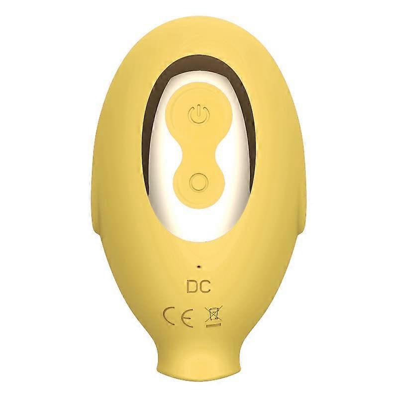 Bullet Tool Travel Pocket Massager Quiet Waterproof 10 Modes Silicone Bullet Vibrator Yellow SADGB2