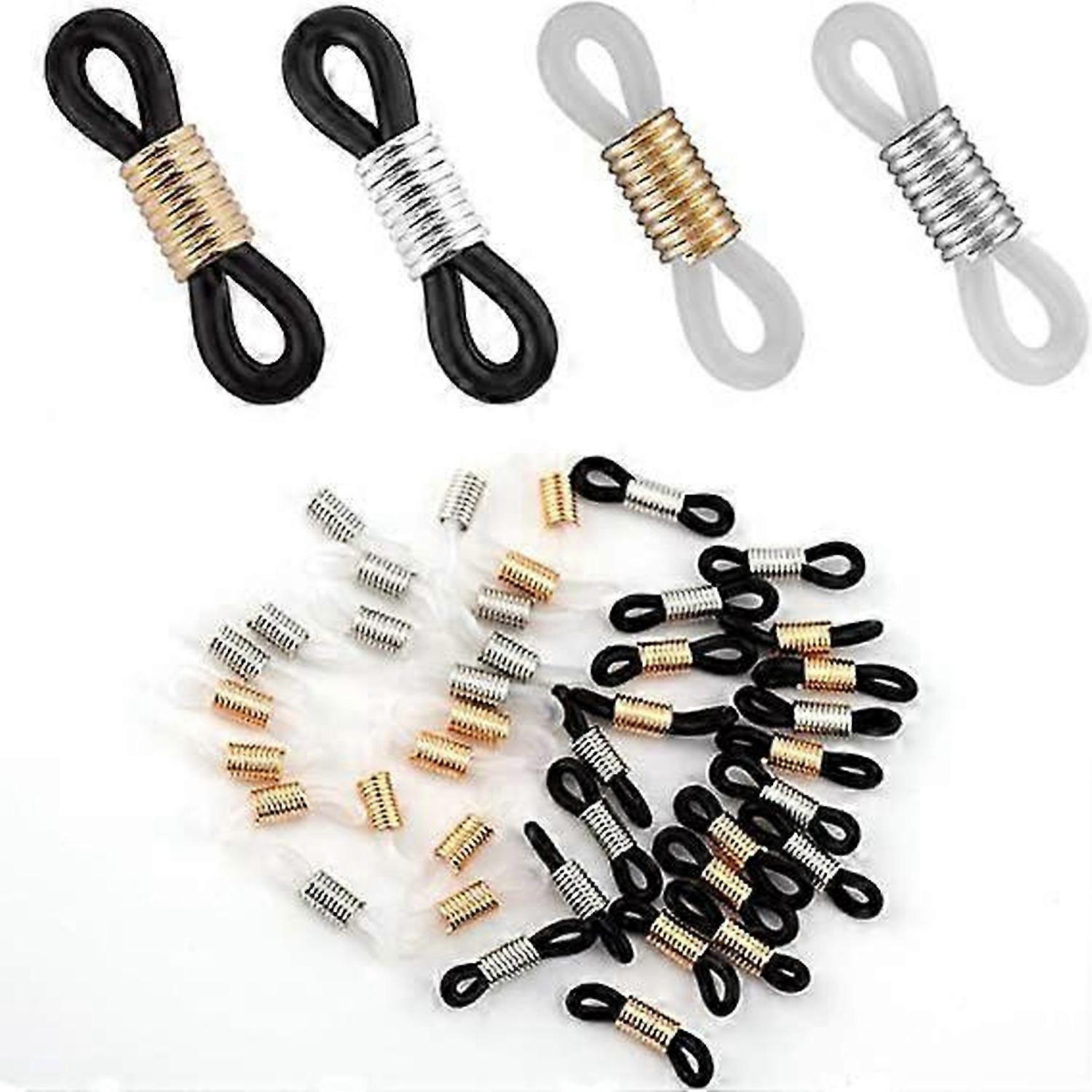 40 pieces attachment channels of adjustable glasses ends, long chain adjustable channel