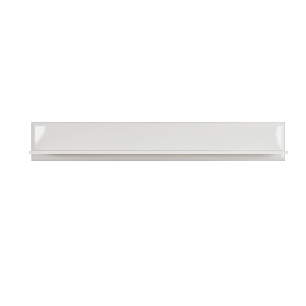 Marlon Shelf, Blanc, Panneau de particules mélamine, 150x23x22 cm