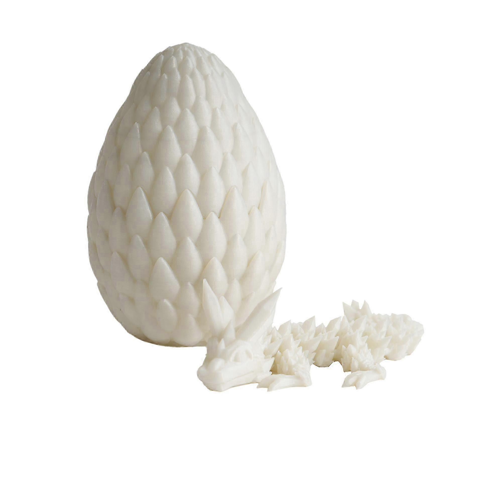Surprise Dragon Egg Toy with Flexible Pearly Sheen Dragon,3D Printed Gift Toy,Decorative Ornaments