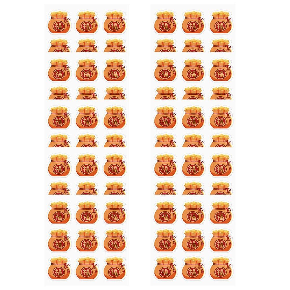 Seal Stickers New Year Themed Sealing Stickers for Decoration 3Pcs 2 Bags