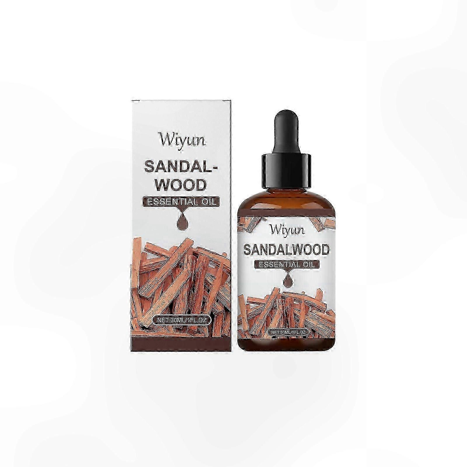 Pure Sandalwood Oil, 30ml - Hydrating, Relaxation, Aromatherapy, Skin Nourishment, Gentle Formula, Dropper Included
