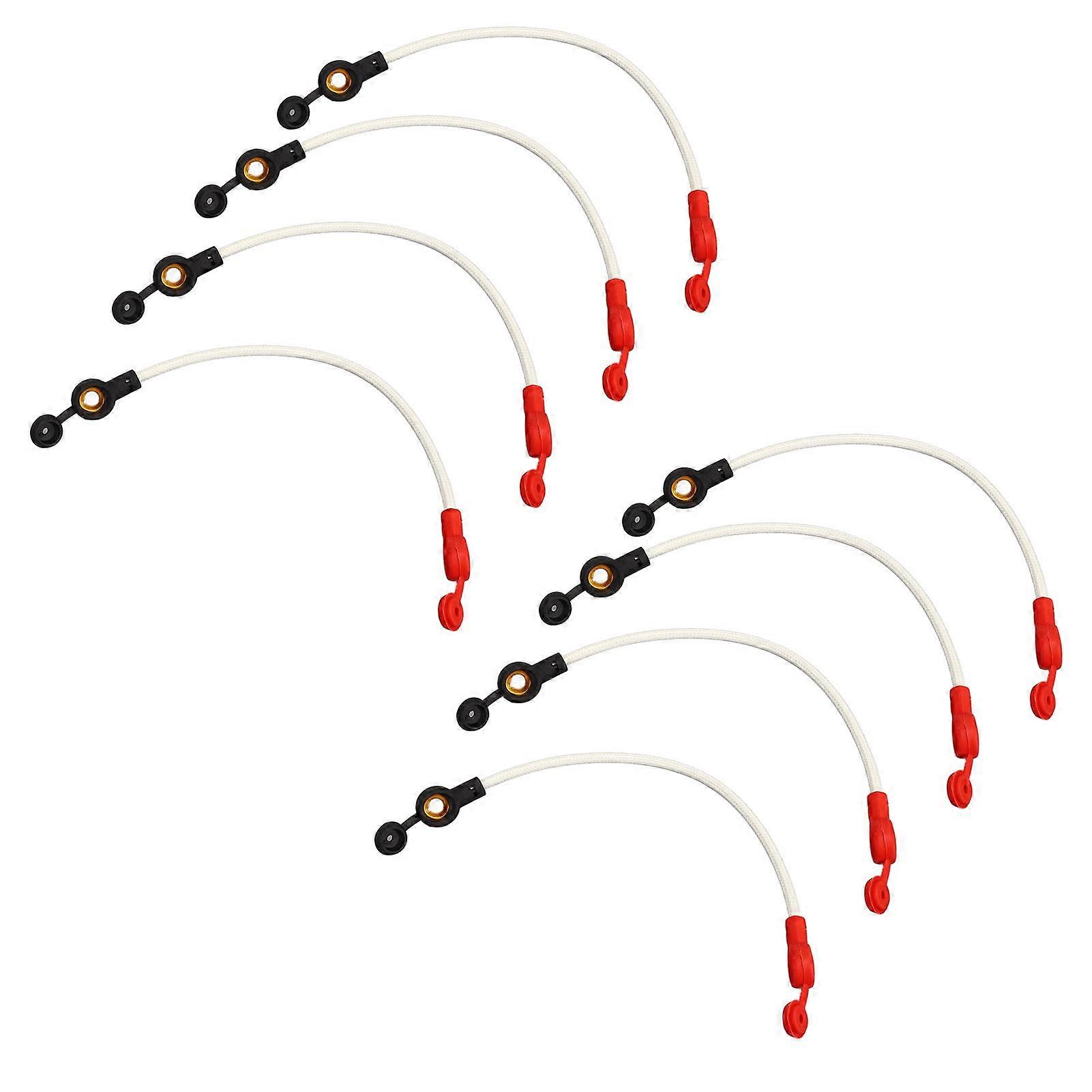 8pcs Copper Battery Inverter Cables 24.5cm High Temp Fireproof