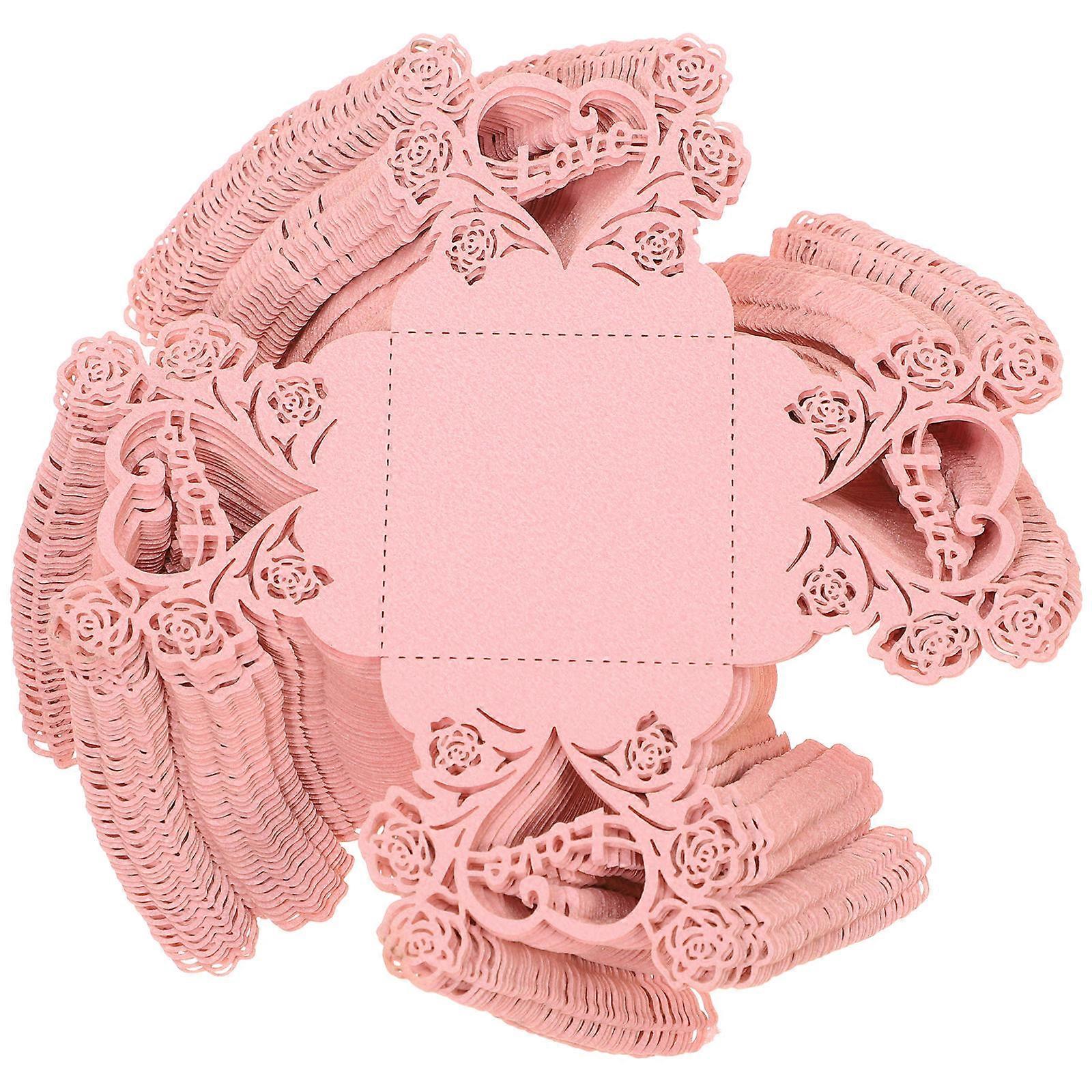 Chocolate Wrappers Paper Cups Party Holiday Pink Paper Material Prevent Rolling Function 50Pcs